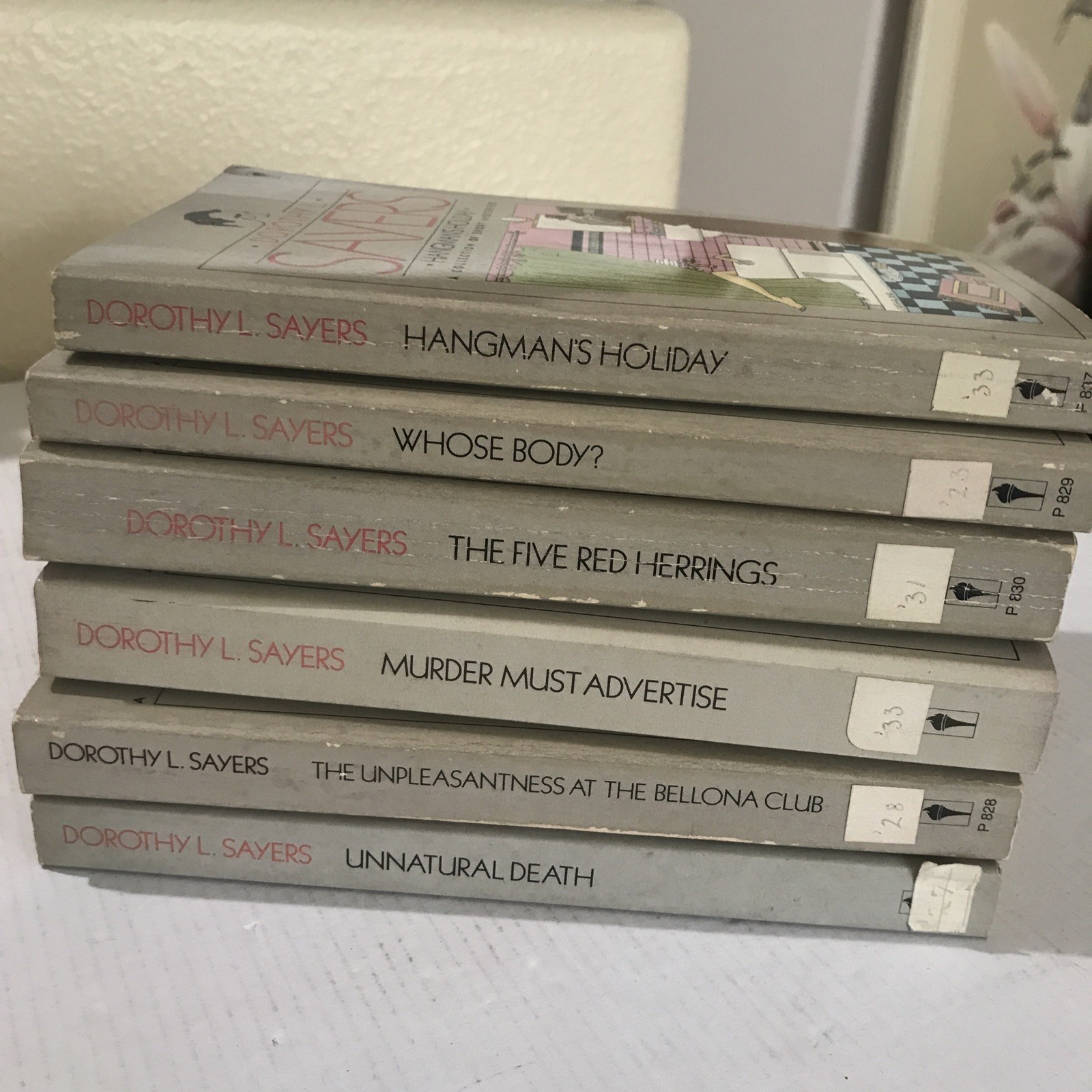 6 Lot LORD PETER WIMSEY Novel Books Dorothy L. Sayers Paperback