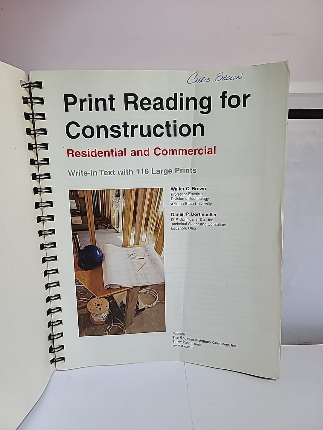 Print Reading for Construction Residential Commercial Brown Dormueller Spiral
