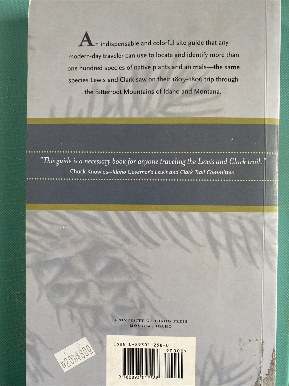 LEWIS AND CLARK’S MOUNTAIN WILDS By Sharon Anelia Ritter Softback