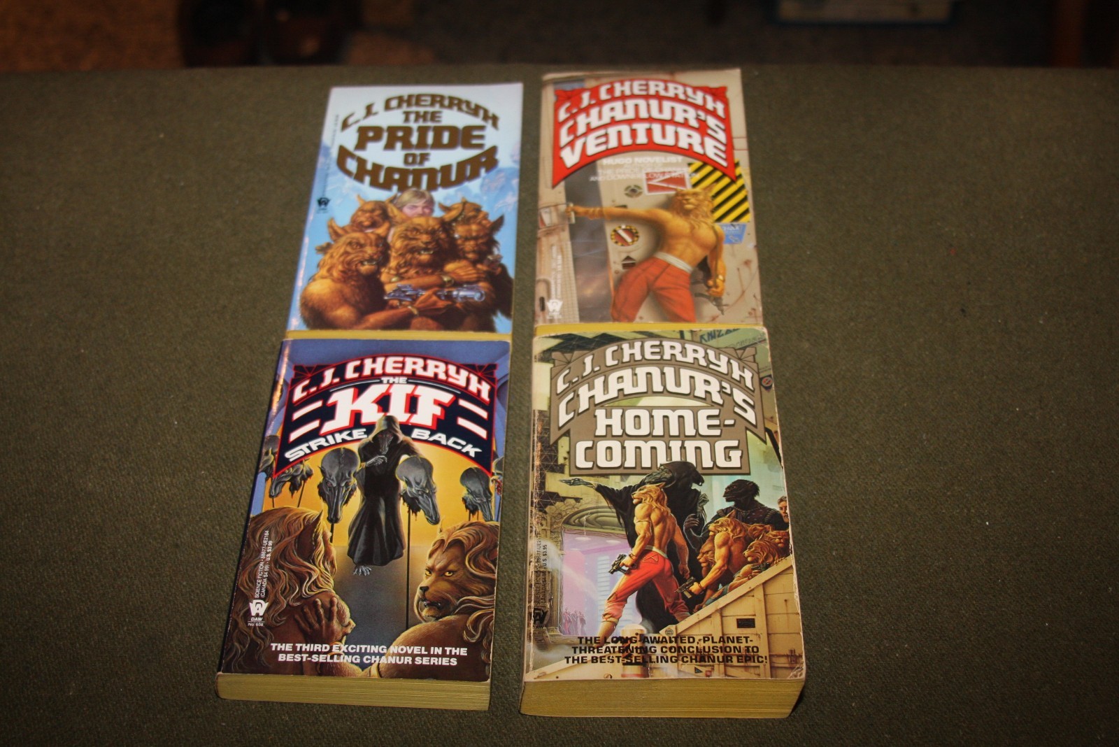 Lot of 4 C.J. Cherryh PBs – Pride of Chanur, Chanur’s Venture, Kif Strikes Back+