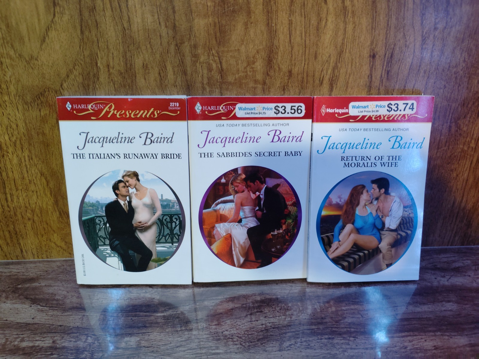 Jacqueline Baird Harlequin Presents Trilogy Lot of 3 Greek Romance