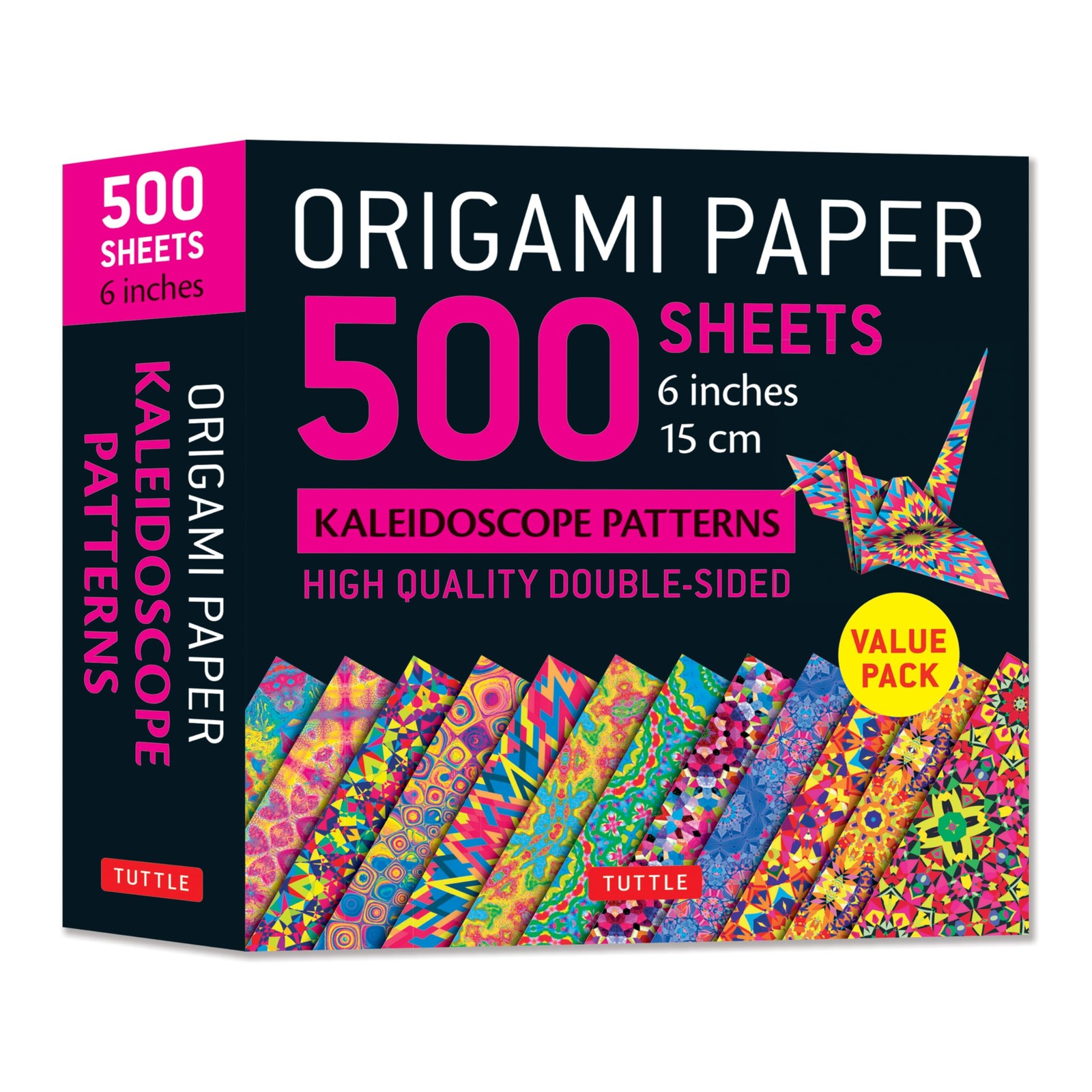 Origami Paper 500 sheets Kaleidoscope Patterns 6″ (15 cm): Tuttle Origami…