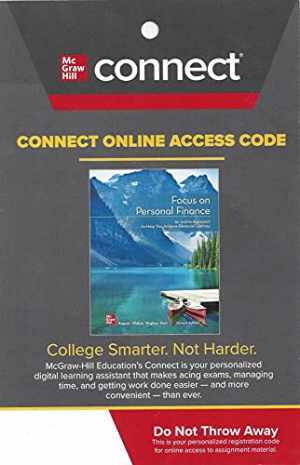FOCUS ON PERSONAL FIN.-CONNECT – Printed Access Code, by Jack Kapoor – New a