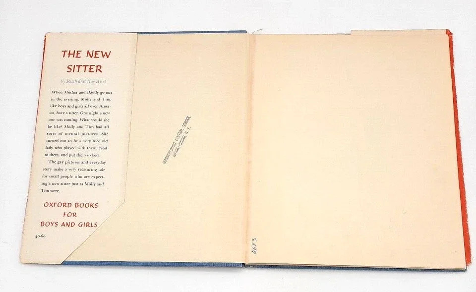 The New Sitter Ruth and Ray Abel 1940 Illustrated Children’s Oxford