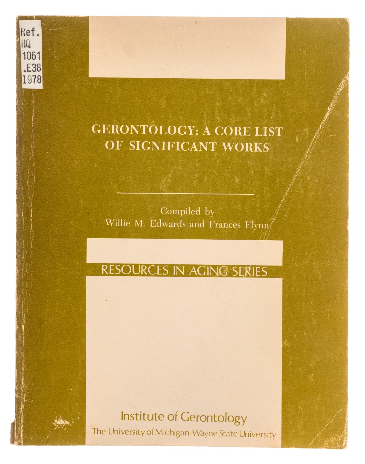 RARE Gerontology: A Core List of Significant Works 1978 Paperback Edwards Flynn
