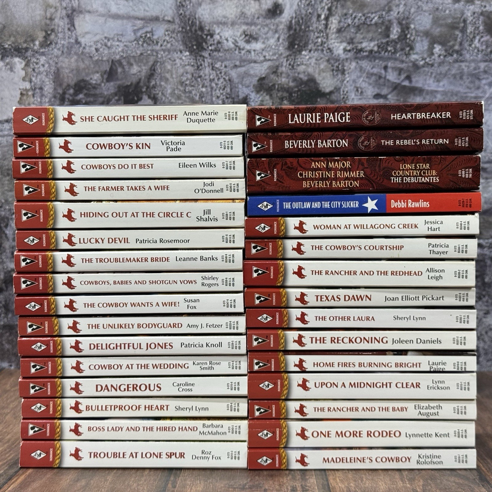 Marry Me Cowboy Lone Star Harlequin Novels Lot of 31 Paperback Books Fiction