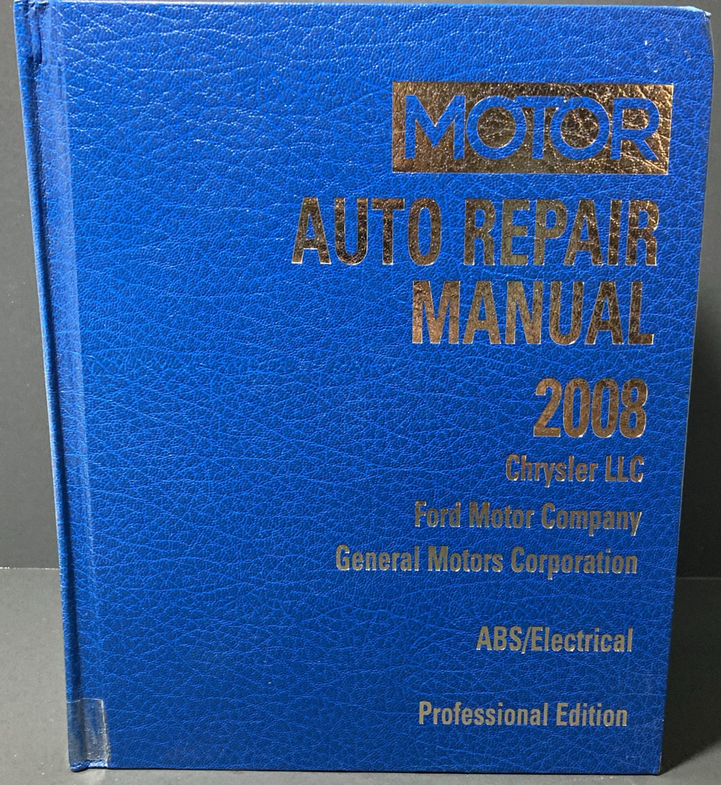 2008 MOTOR Auto Repair Manual | Professional Edition | ABS Electrical