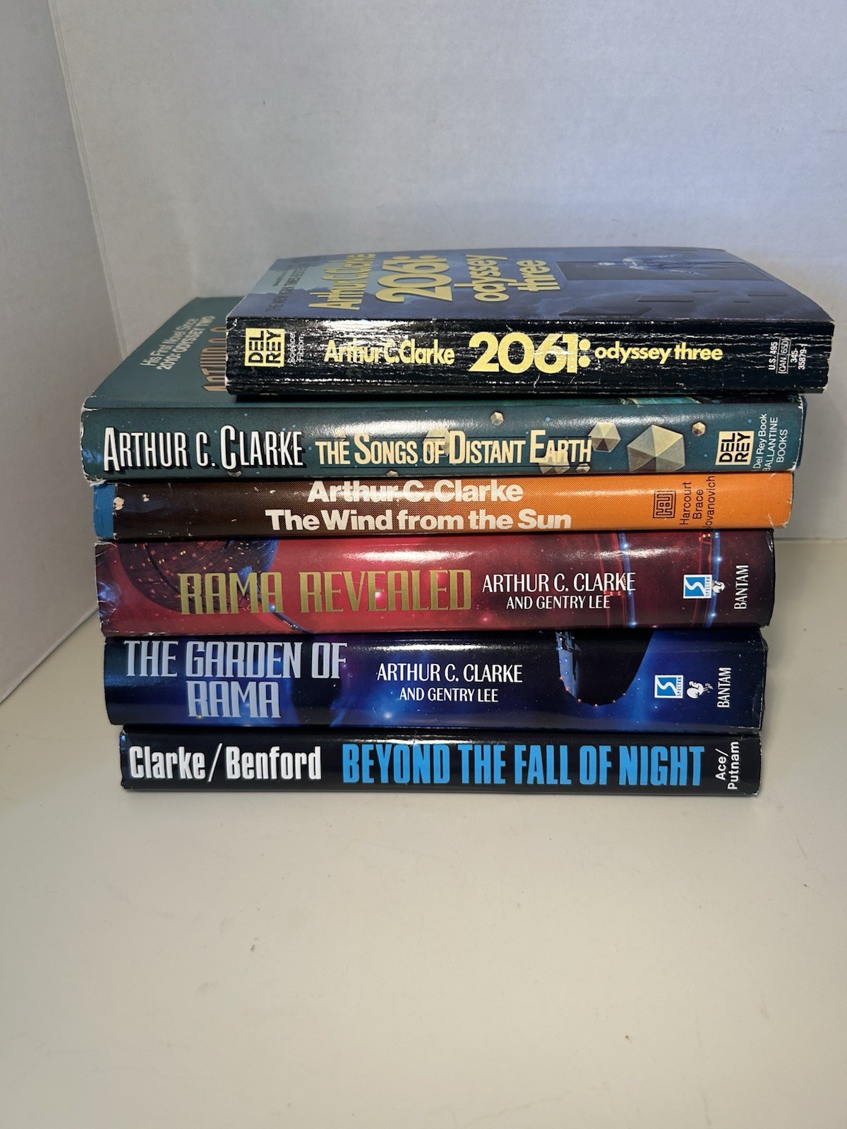 ARTHUR C. CLARKE 6 Book Lot BCE HC PB Wind From The Sun Rama The Songs Of Distan