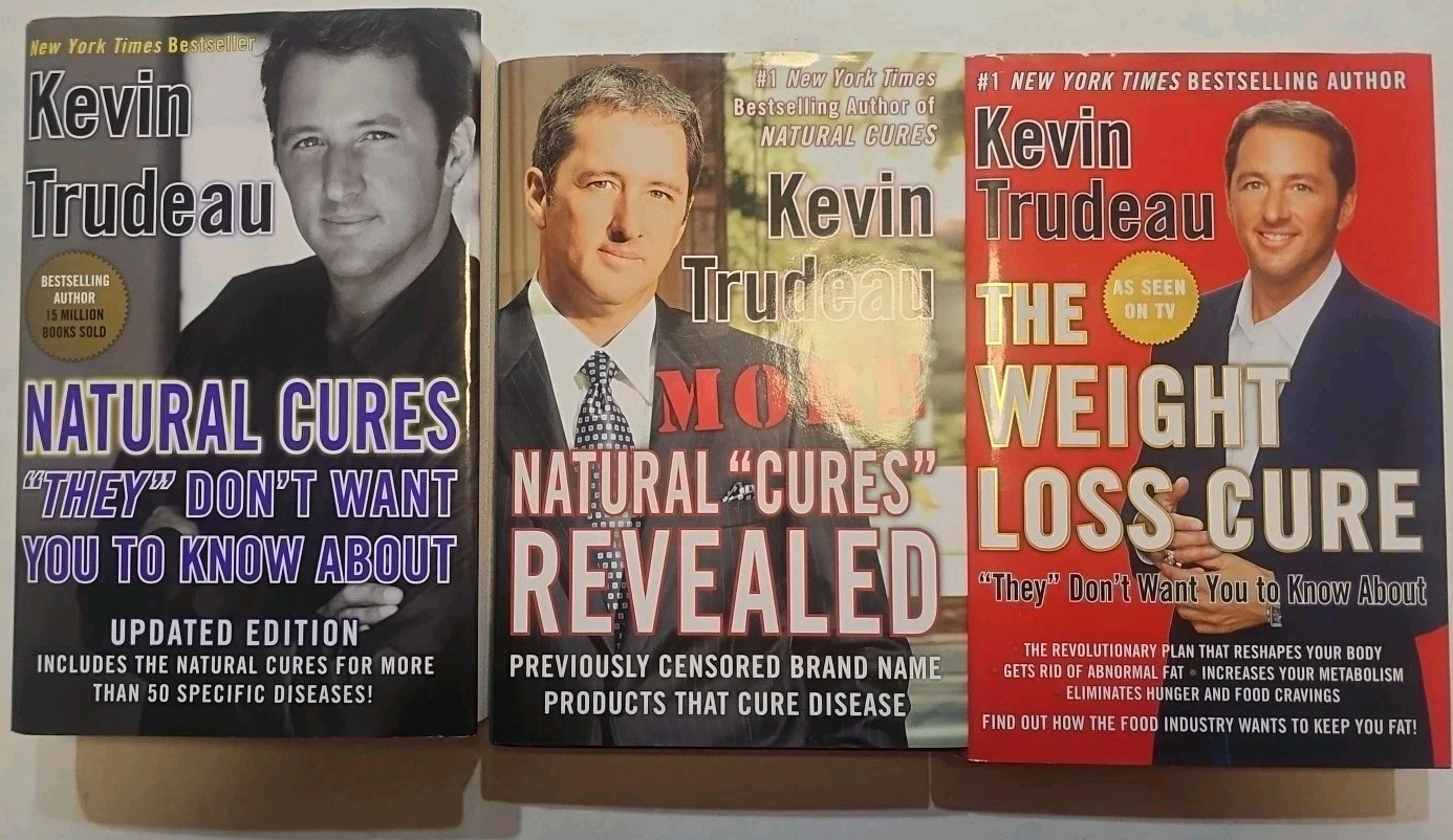 3 book set Natural Cures They Don’t Want You to Know About by Kevin Trudeau