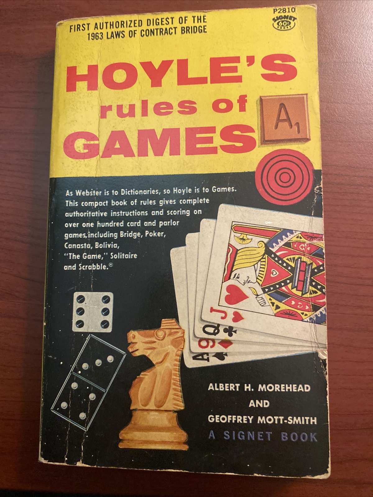 1963 Hoyle’s Rules Of Games by Albert H. Morehead and Geoffrey Mott-Smith Book