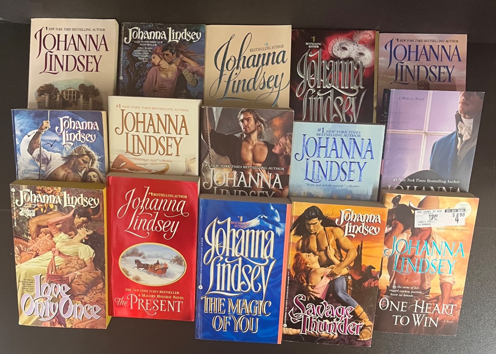 Johanna Lindsay lot of 15 MMPB includes The Magic Of You, Love Only Once