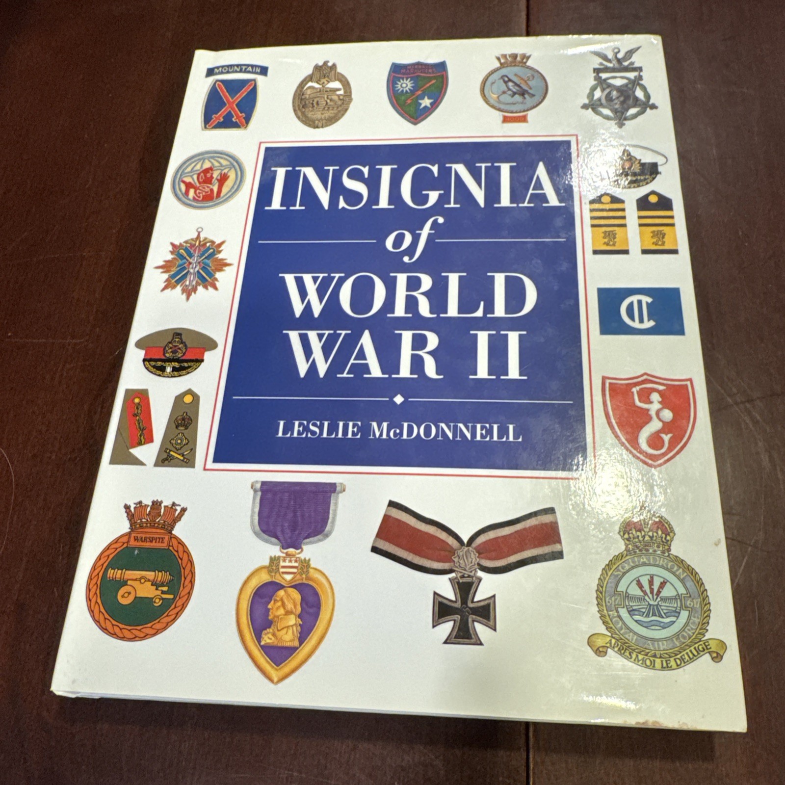 1999 Insignia Of World War II Leslie McDonnell Hardcover WW2 History