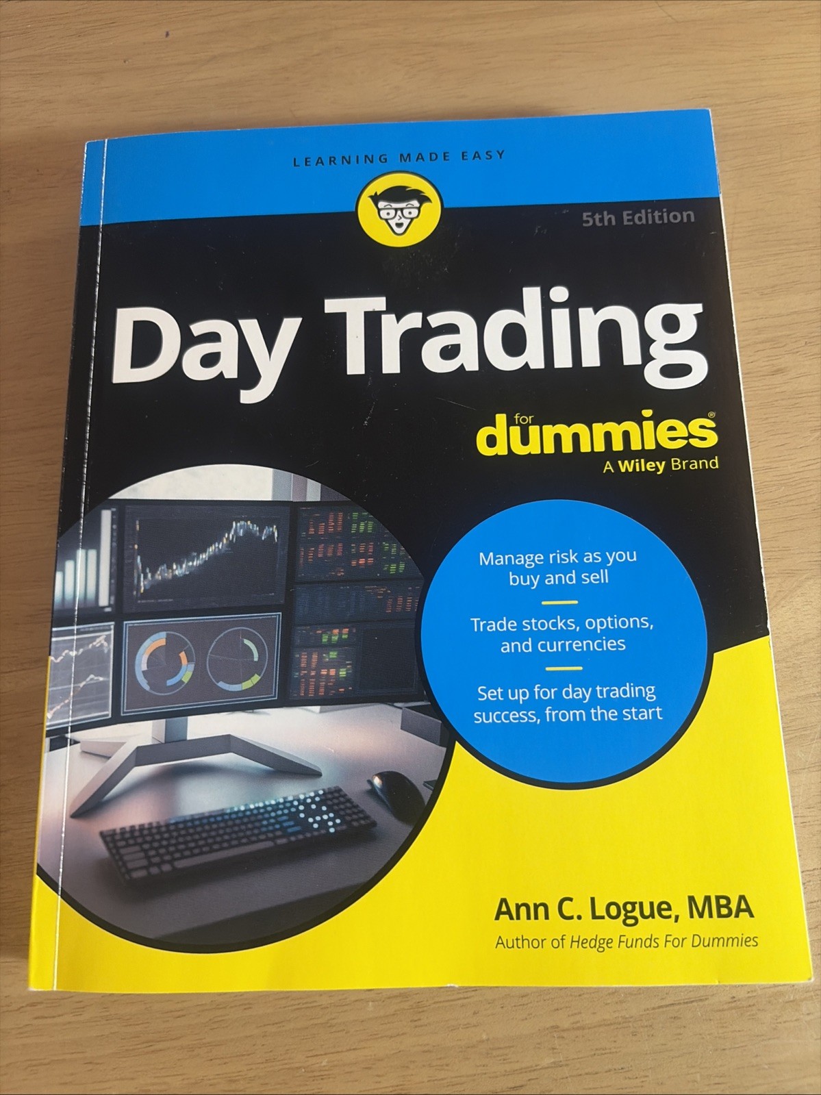 Day Trading for Dummies by Ann C Logue ~ Trade Paperback, Like New