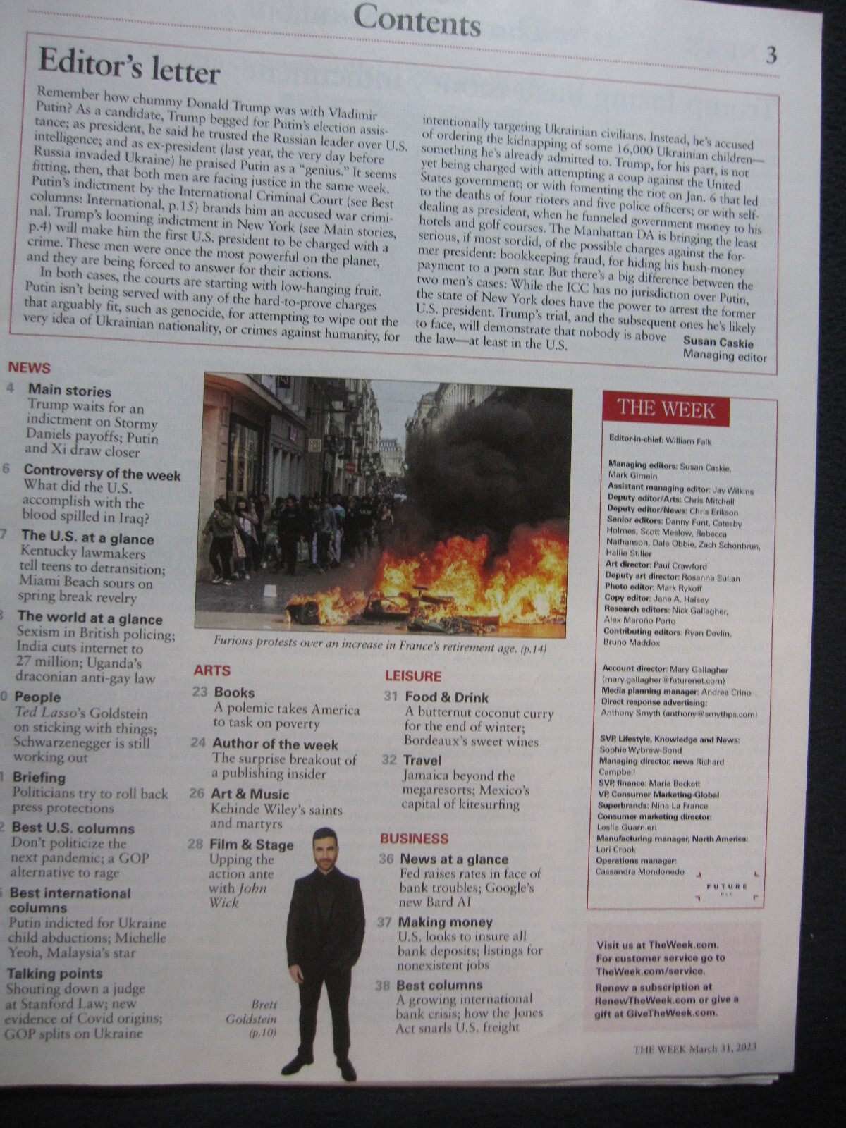The Week Magazine March 31 2023 Hush-Money Charge Donald Trump