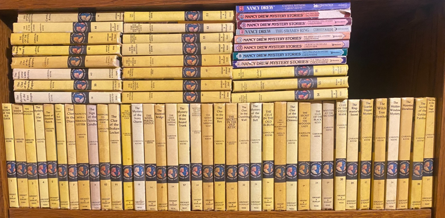 Nancy Drew Complete Set 1–64 (Includes 1–56) Matte & Paperback