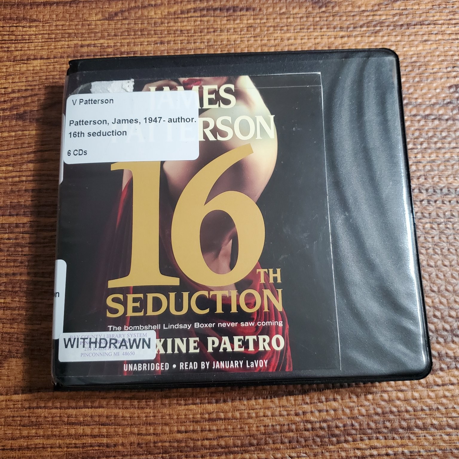 16th Seduction James Patterson 2020 Unabridged Audio CD Fiction Hachette