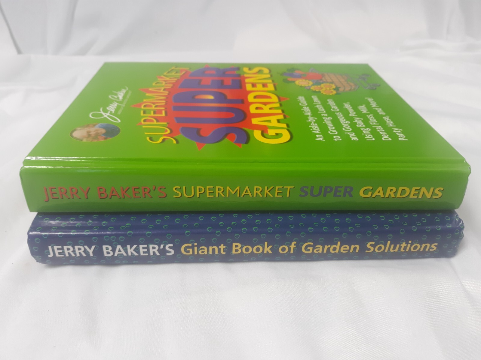 Giant Book of Garden Solutions & Supermarket Super Gardens by Jerry Baker HC