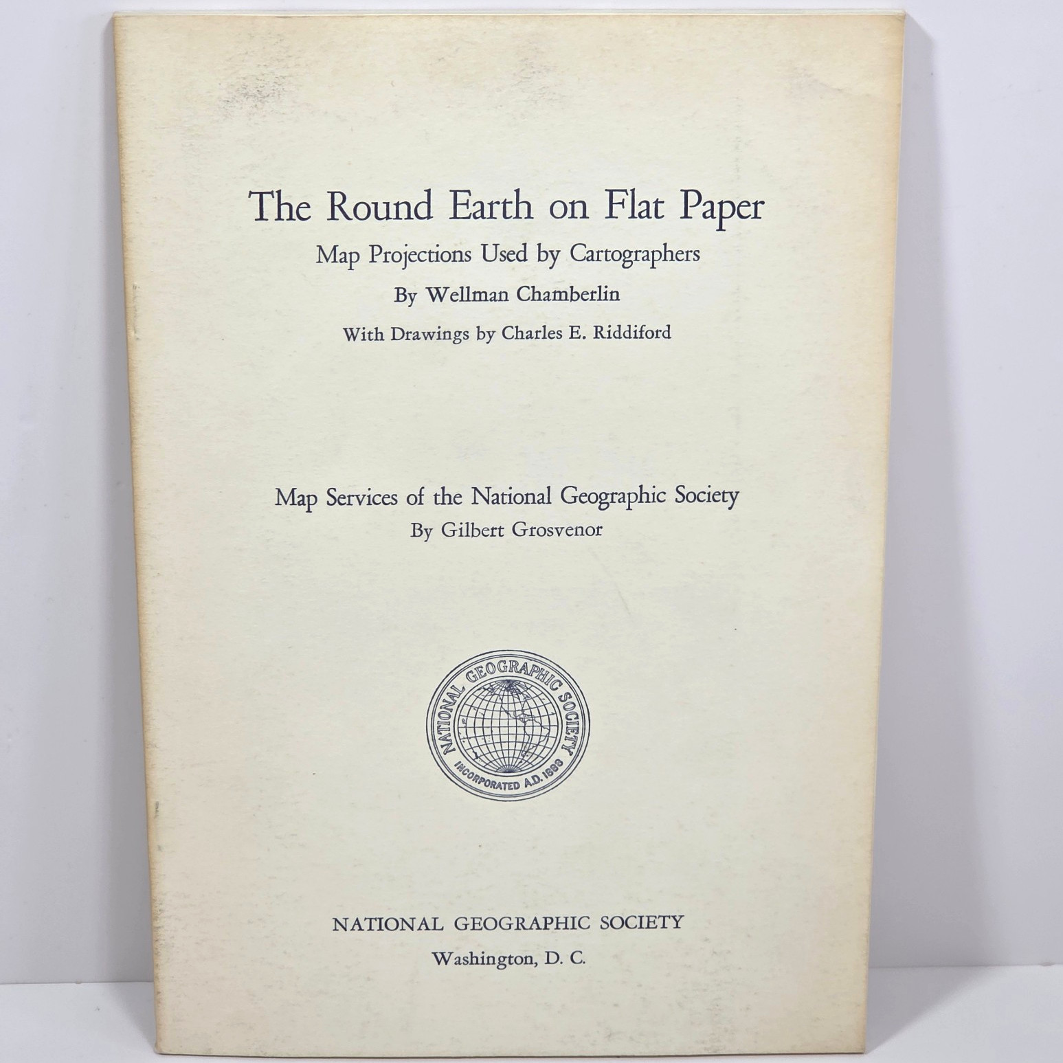 Round Earth Flat Paper Map Projections Cartographers Chamberlin 1950 Illus NGS