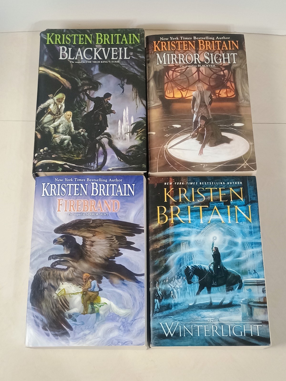 Kristen Britain 1st Edition Book Lot Set of 4 Green Rider Fantasy.