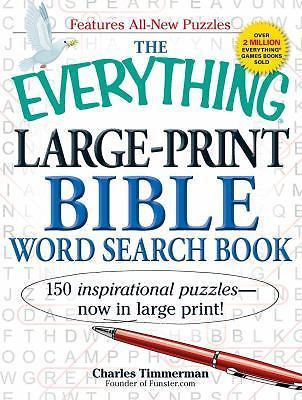 Everything® Ser.: The Everything Large-Print Bible Word Search Book : 150…