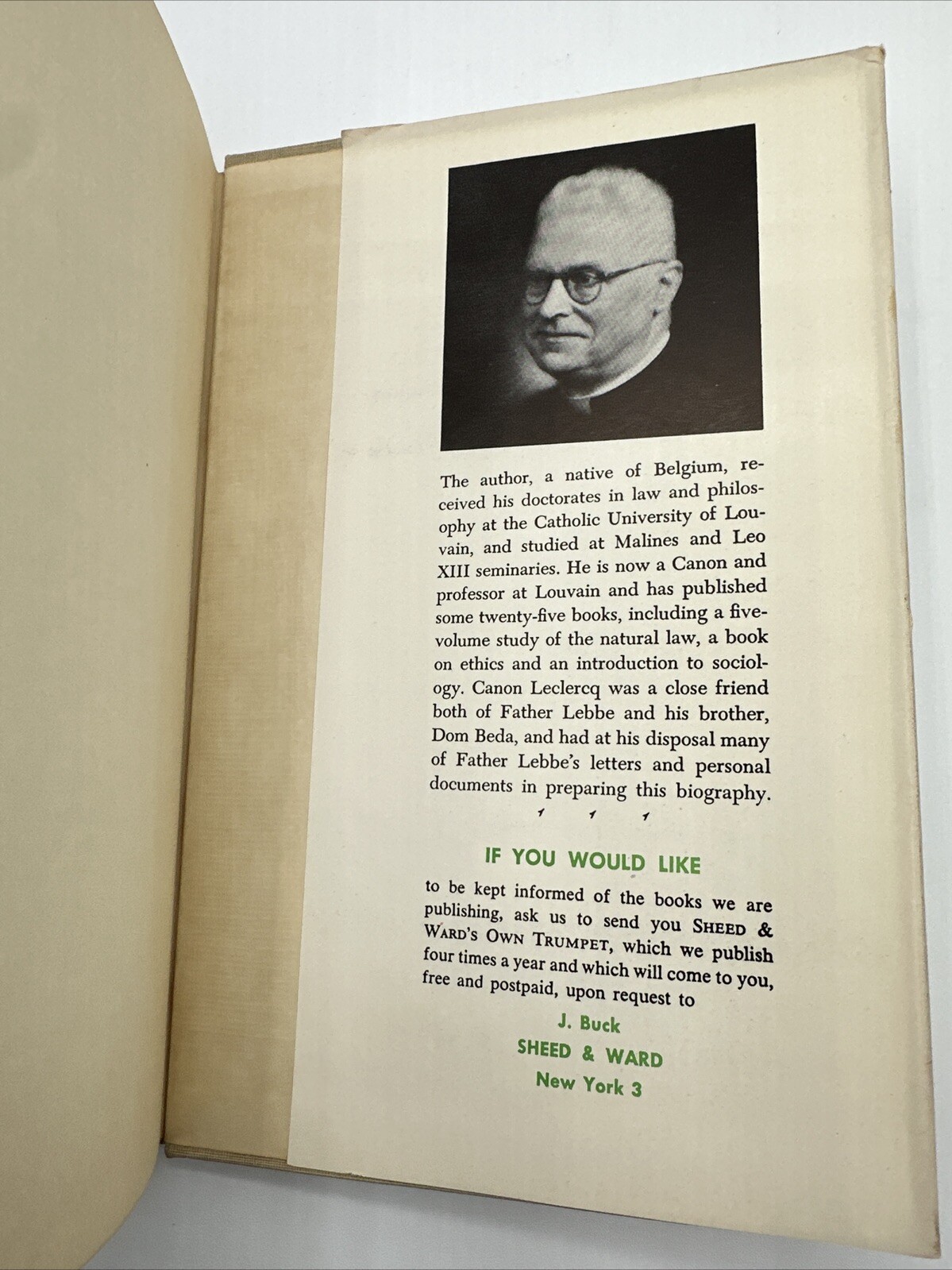 Thunder In The Distance Jacques Leclercq 1958 Hardcover 322 Pages