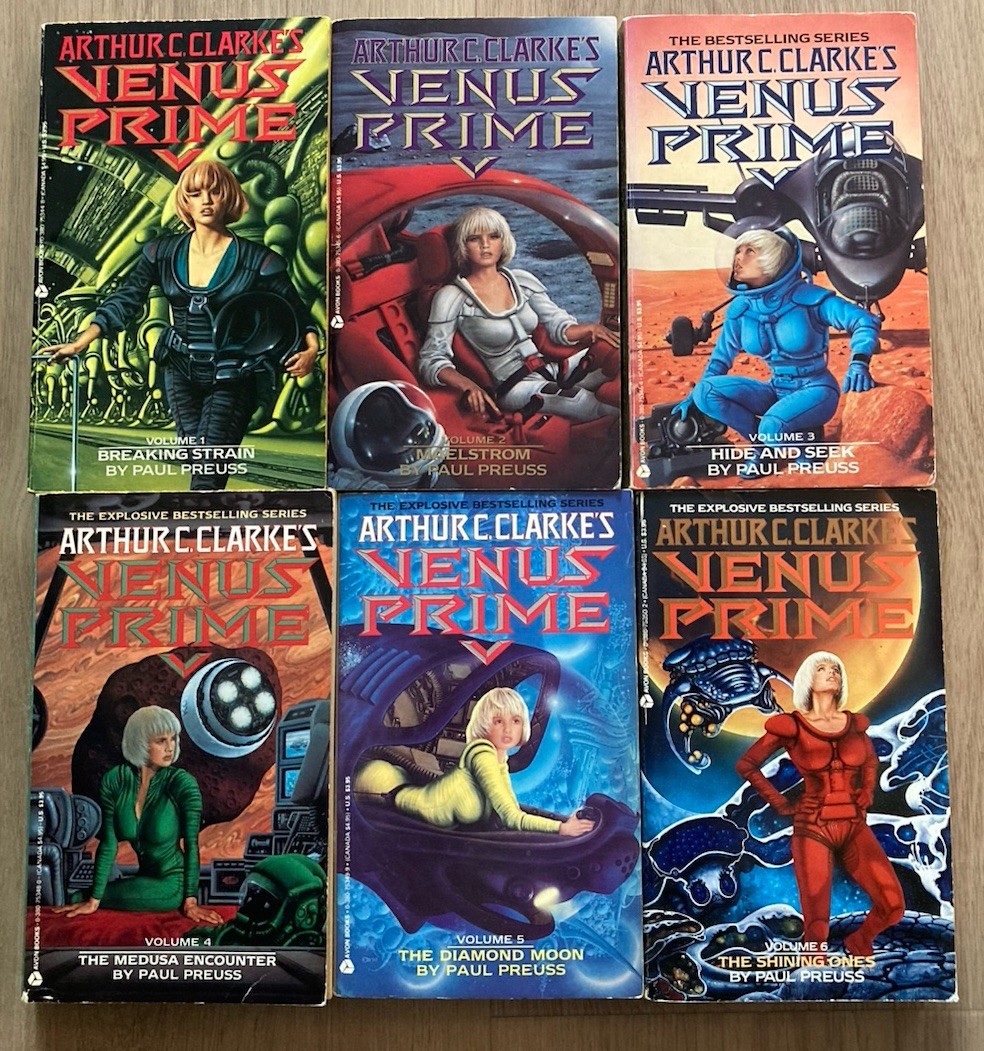 Six Vintage Paperbacks: Complete Arthur C Clarke’s Venus Prime Series