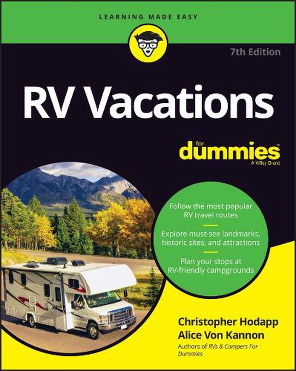 RV Vacations For Dummies by Christopher Hodapp Paperback Book