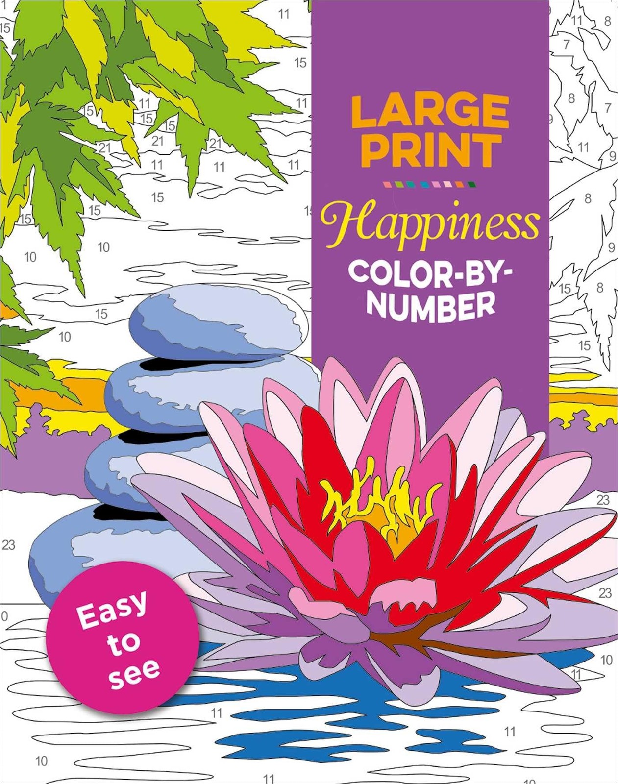 Large Print Happiness Color-by-Number – flexibound Editors of Thunder Bay Pr…