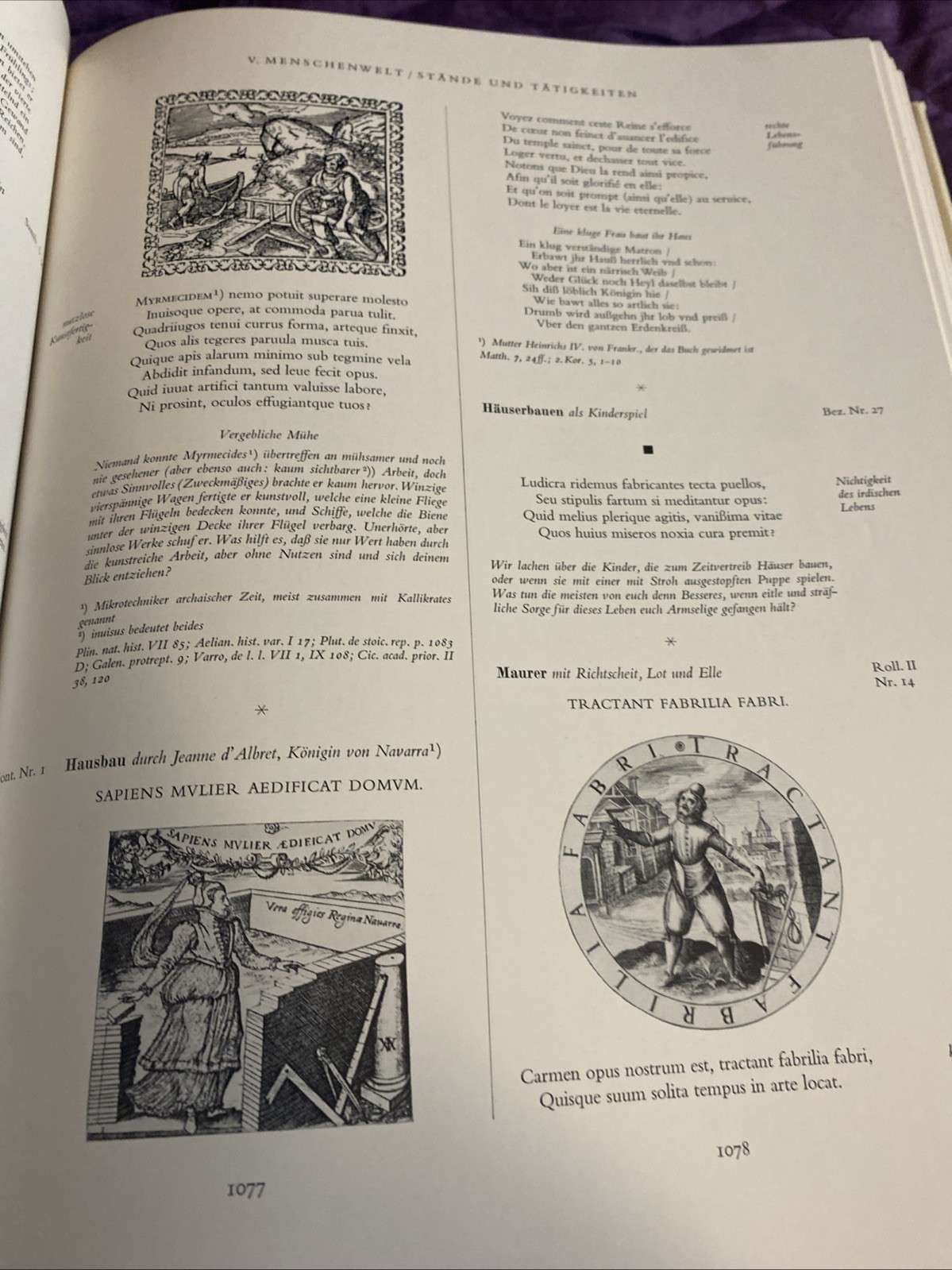 Emblemata: Handbook Of Symbolic Art Of The 16th & 17th Century (1967, HC) German