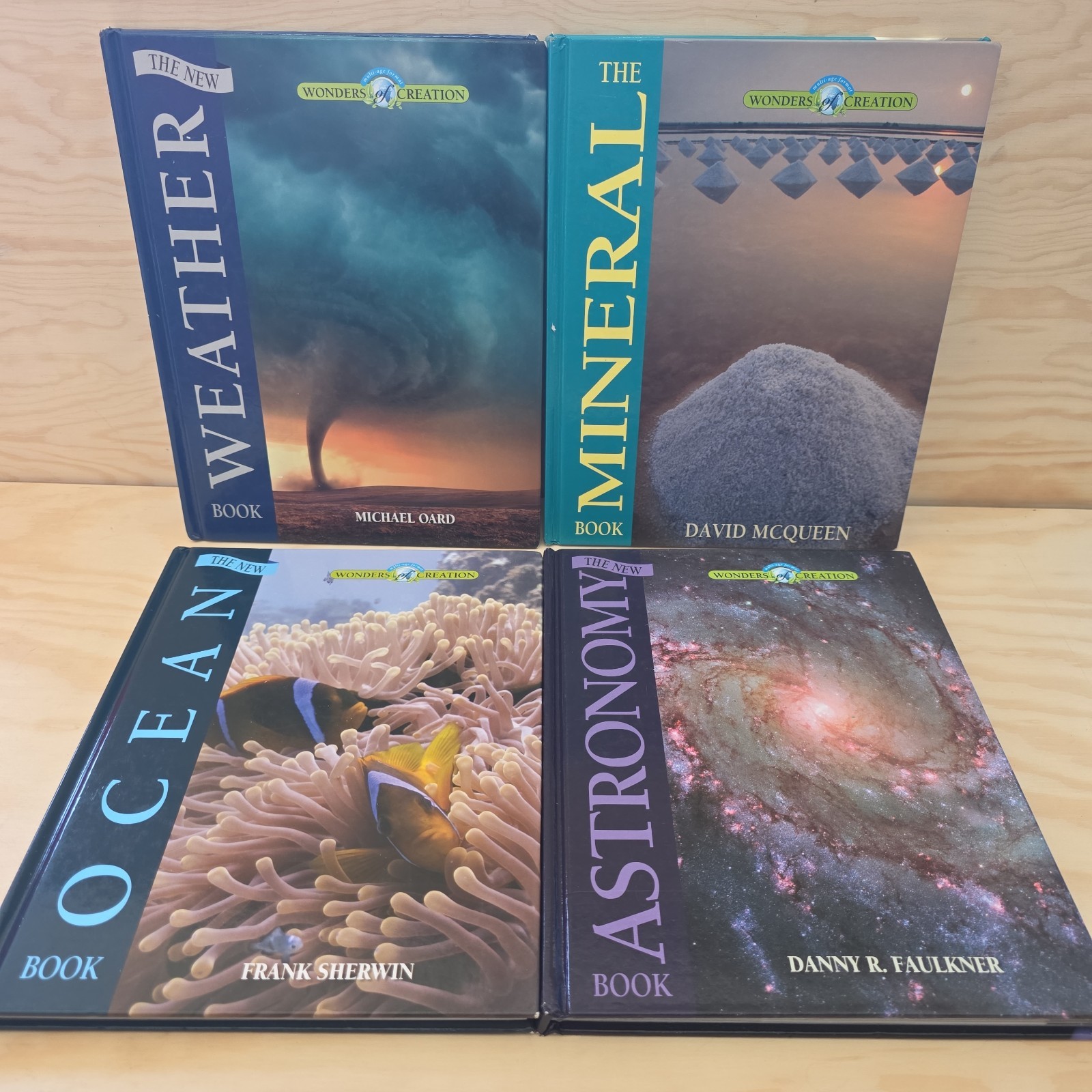 Master Books Wonders of Creation Lot of 4: Ocean, Mineral, Astronomy, Weather HC