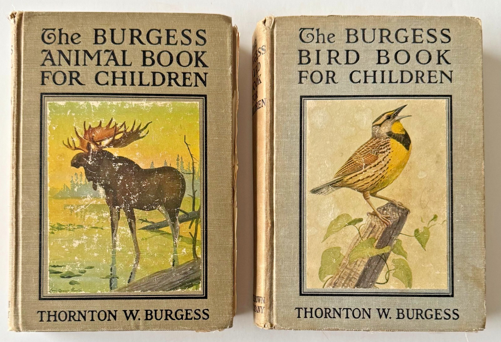 The Burgess Animal and Bird Books for Children (2 books) by Thornton W. Burgess