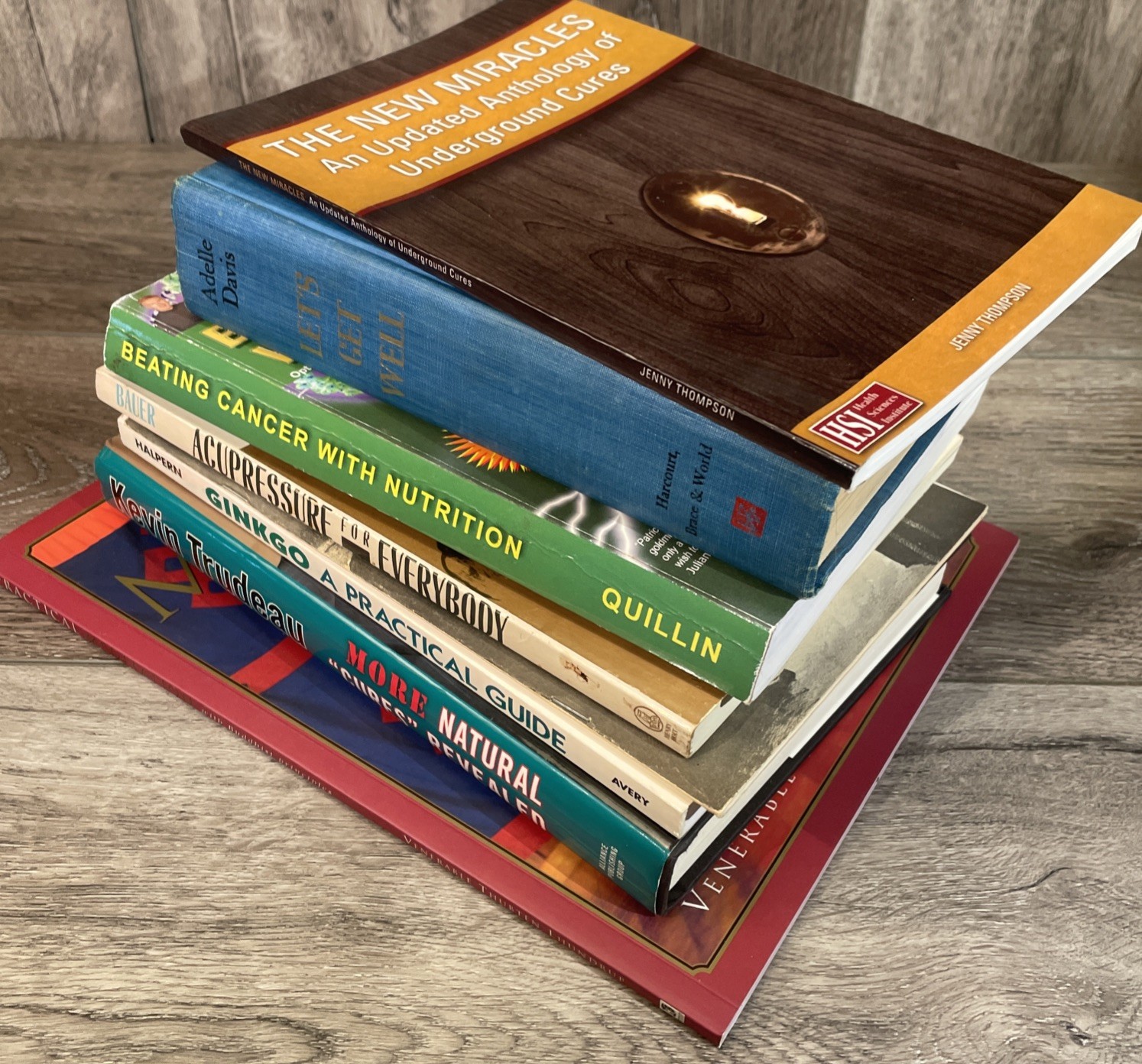 Holistic Healing Book Lot 7 Books Natural Cures Nutrition Remedies Adelle Davis