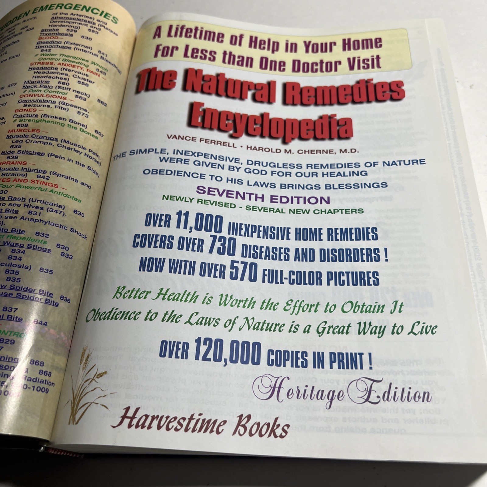 Natural Home Remedies Encyclopedia Book Healing Enlarged 6th Edition : Very Good