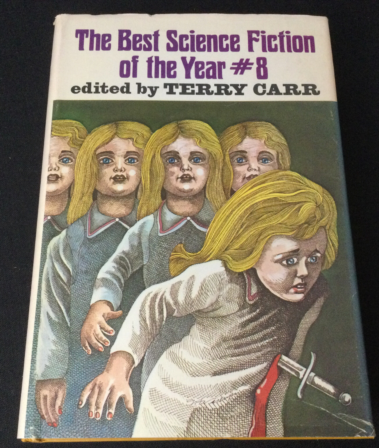 The Best Science Fiction of the Year #8 HC/BCE edited by Terry Carr – VG++!!
