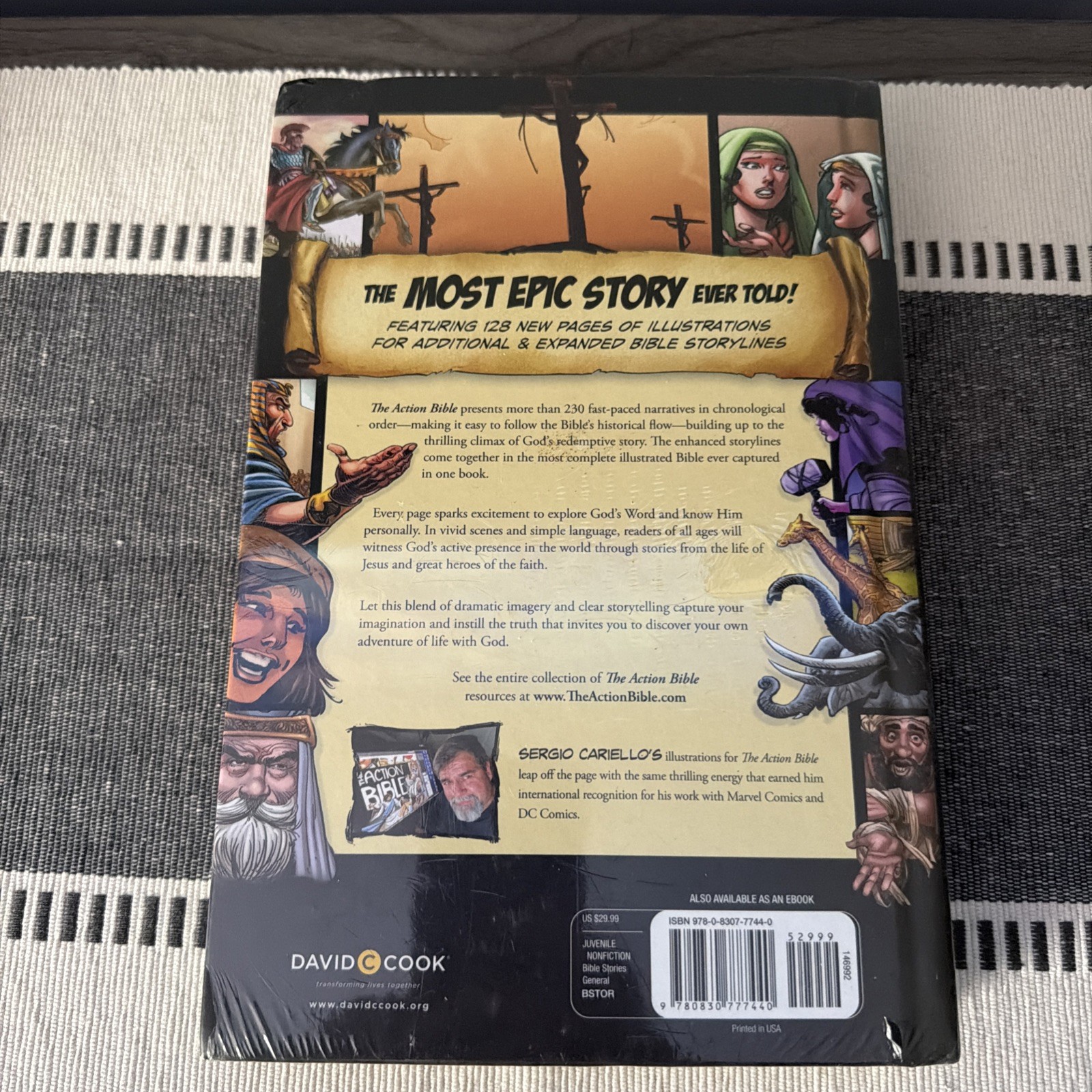 The Action Bible: God’S Redemptive Story (Action Bible Series) Hardcover Sealed