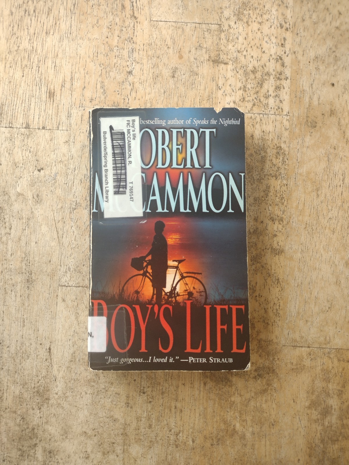Boy’s Life by Robert McCammon (1992, Trade Paperback) Acceptable Condition