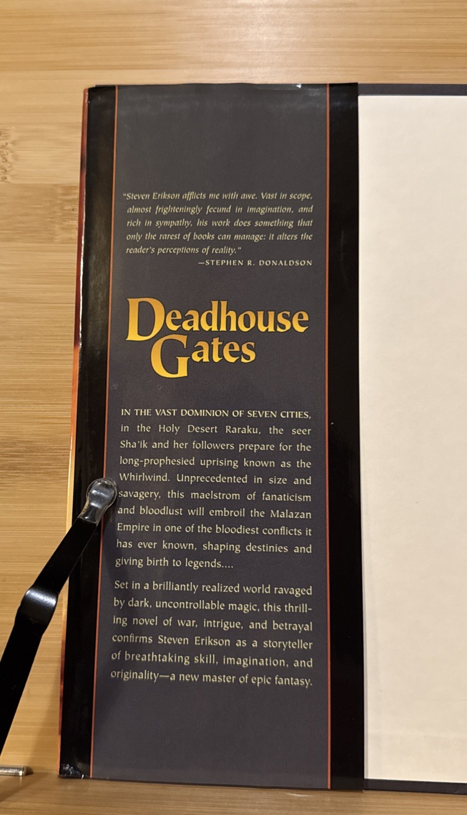 Deadhouse Gates by Steven Erikson (2005, Hardcover) Book Club Edition BCE, VG