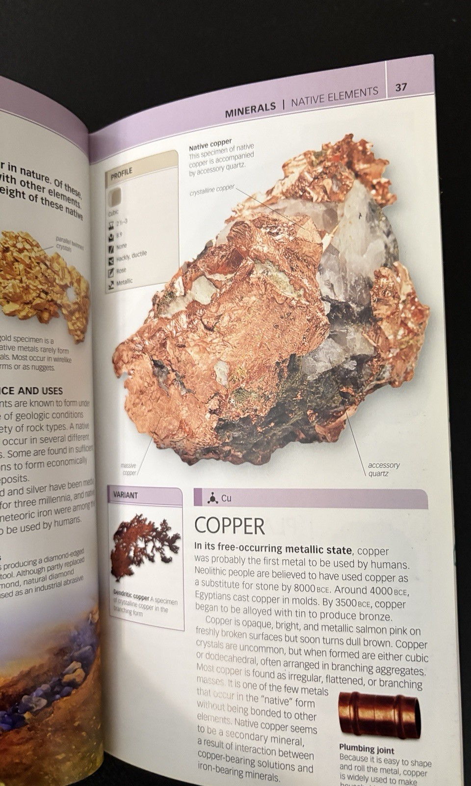 SMITHSONIAN NATURE GUIDE: ROCKS AND MINERALS 2012 DK 1st American Edition Book