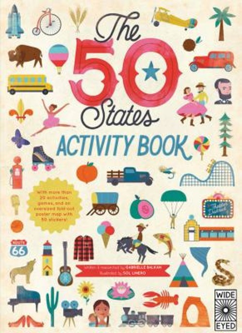 The 50 States: Activity Book : Maps of the 50 States of the USA P