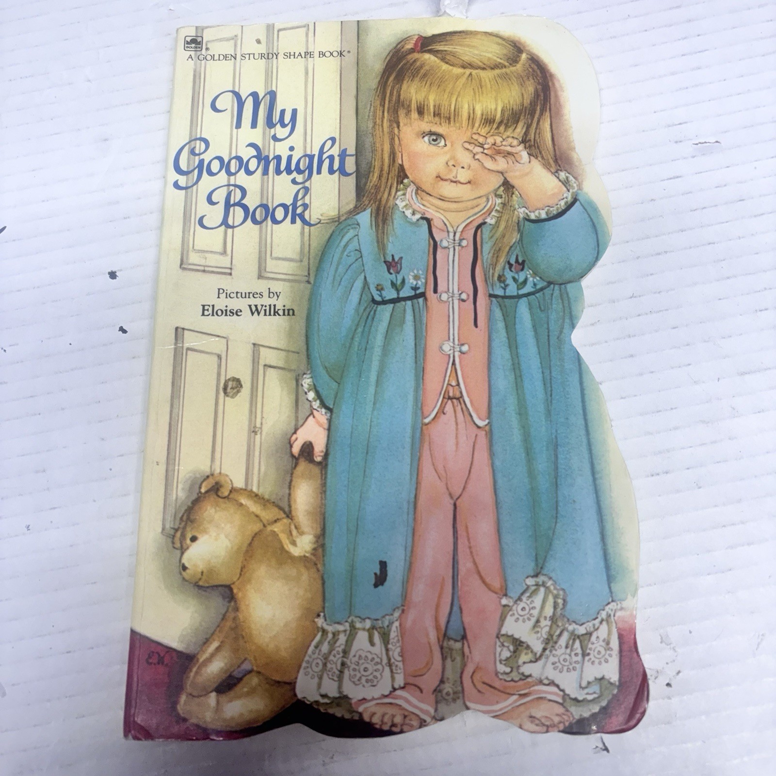 Children’s Golden Sturdy Shape Book ~ MY GOODNIGHT BOOK Eloise Wilkin 1981