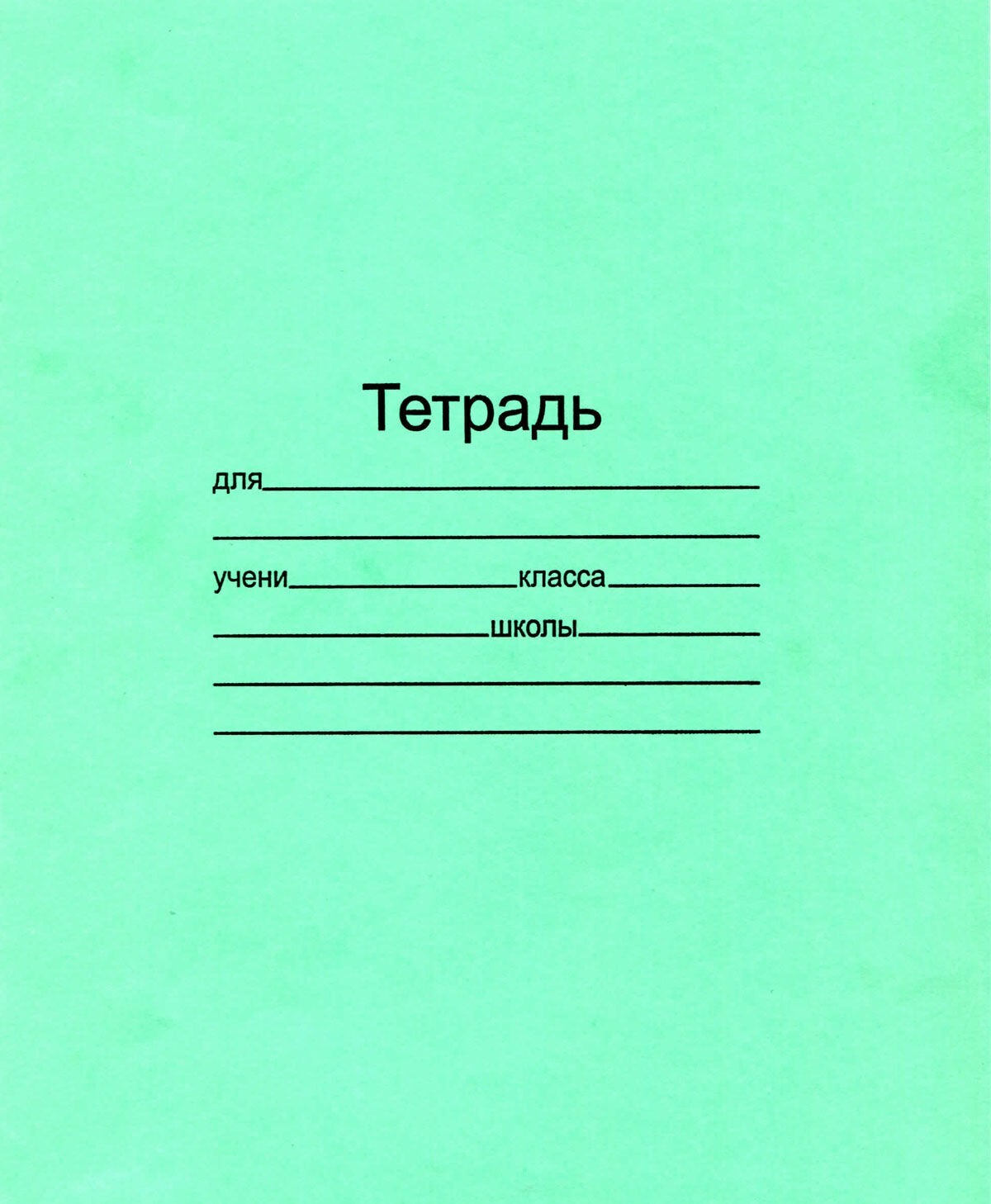 Russian School Notebook Lined Тетрадь 24 страницы косая линия с полями