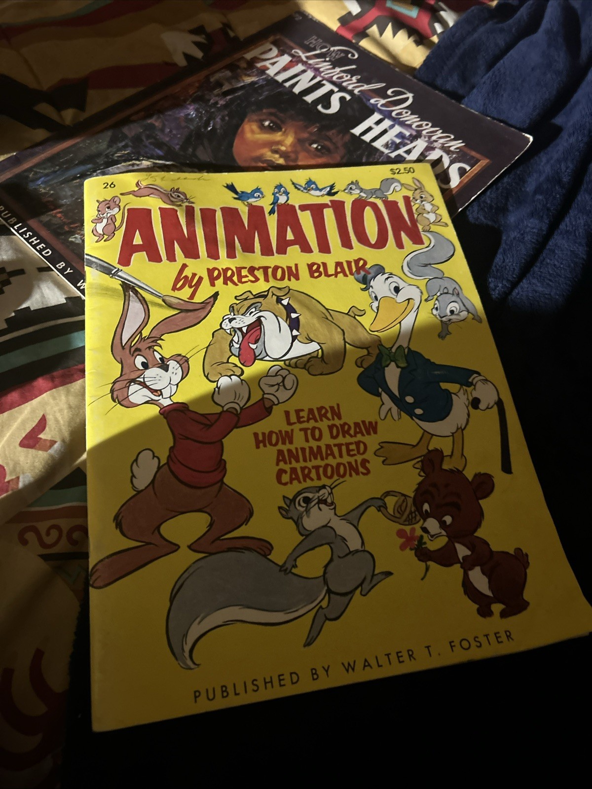 🔵ANIMATION by PRESTON BLAIR Art Instruction Book in WALTER FOSTER Series 1950’s