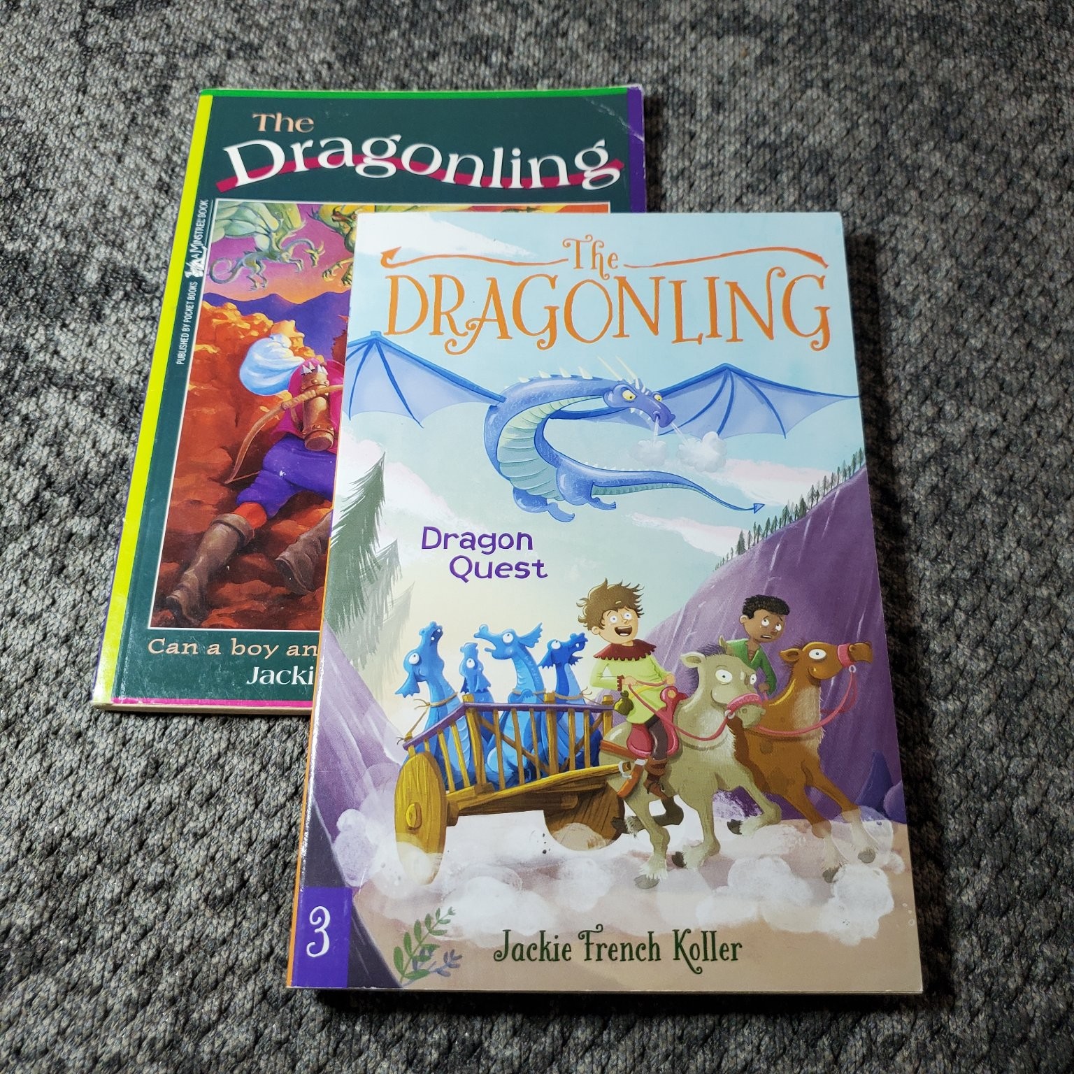The Dragonling Dragon Quest Jackie French Koller 2018 Illustrated 2 Book Lot