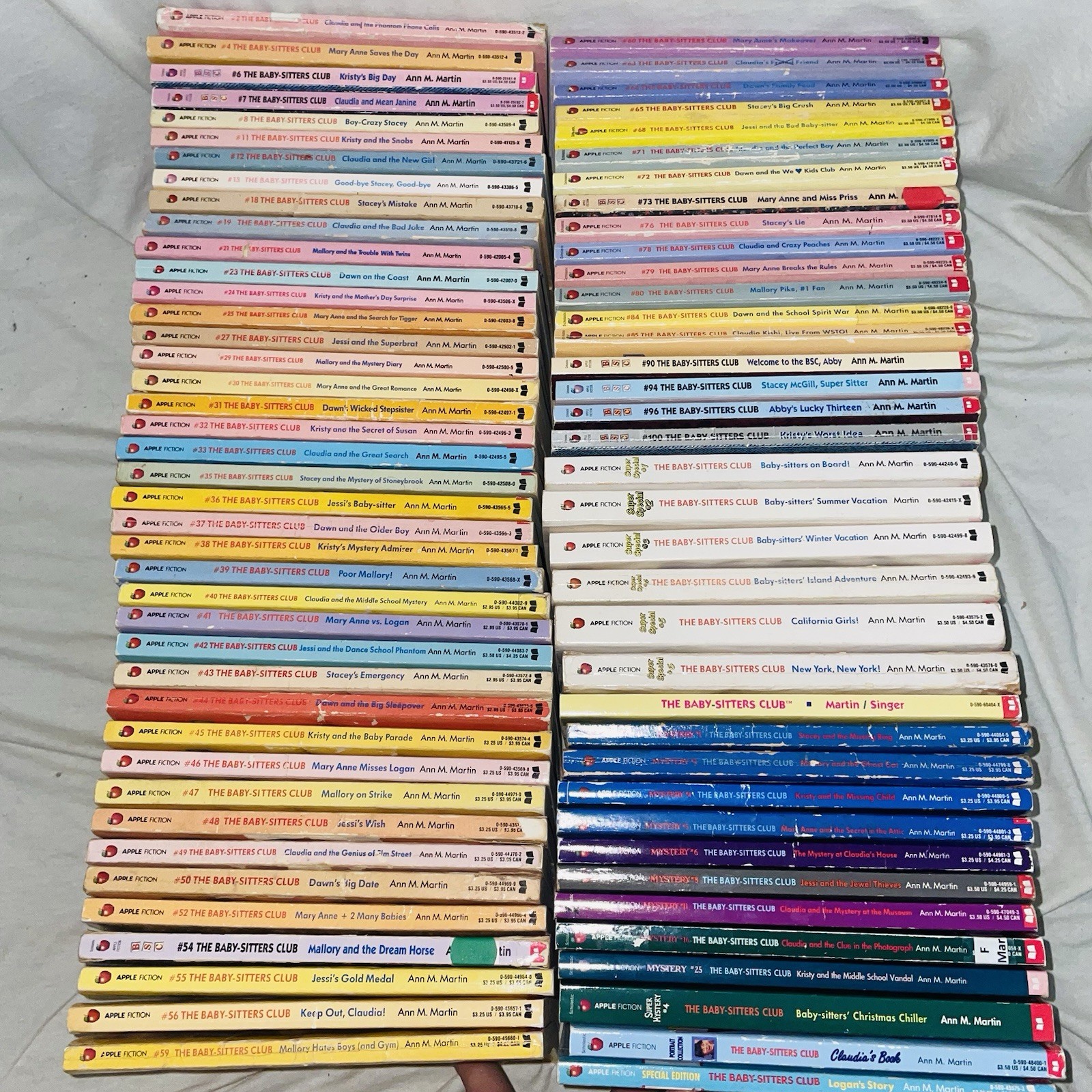 Lot of 78 Vintage The Babysitters Club Books by Ann Martin 1990s *No Duplicates*