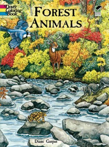 Forest Animals Coloring Book; Dover Animal- paperback, Dianne Gaspas, 0486413160