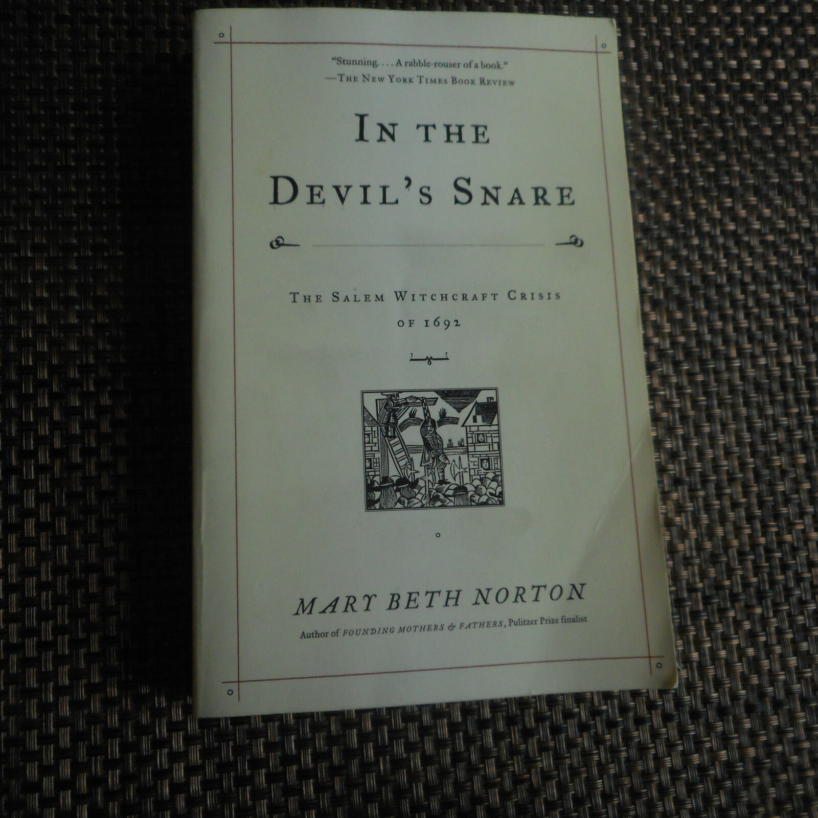 In the Devil’s Snare Mary Beth Norton Salem Witchtrials