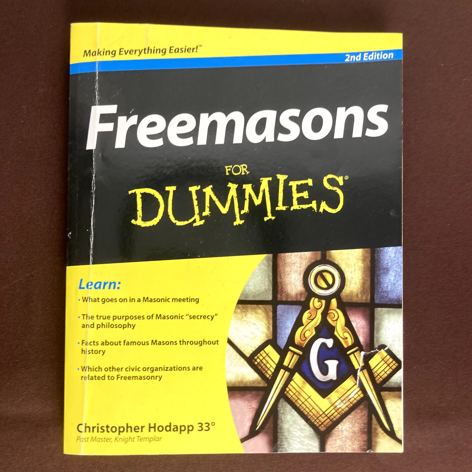 Freemasons For Dummies – Paperback By Hodapp, Christopher | USED | GOOD