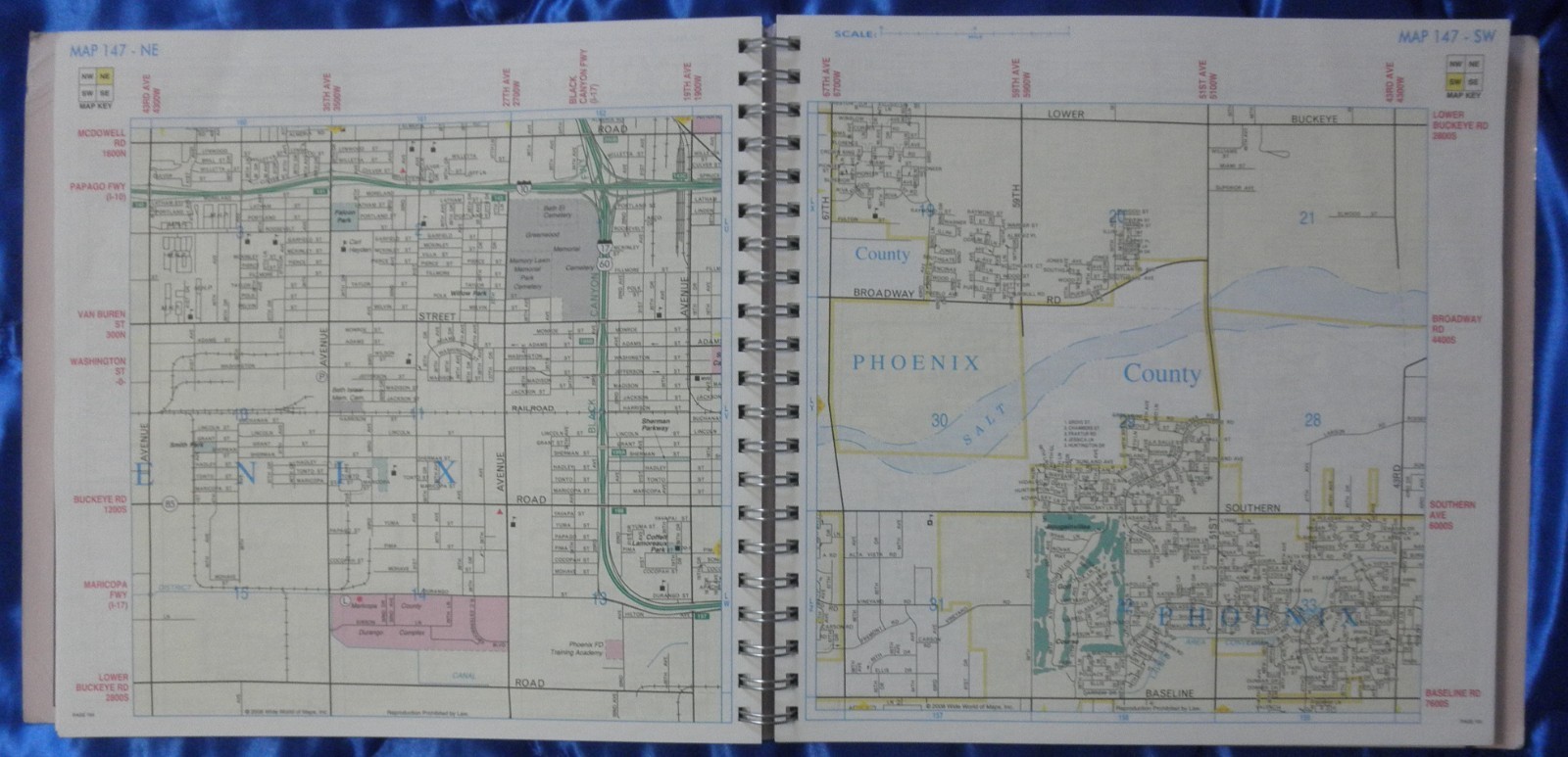 Phoenix Professional Edition Metro Area Street Atlas 2008 Edition large print