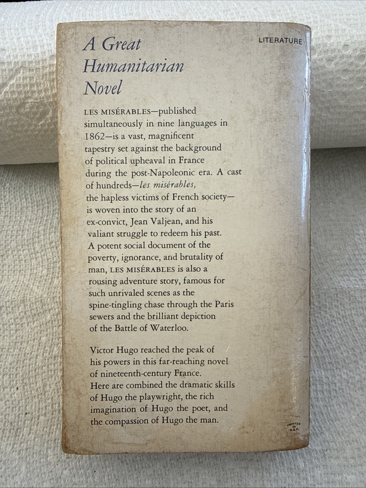 Les Miserables English Victor Hugo – Wilbour Washington Square Press 1969 PB
