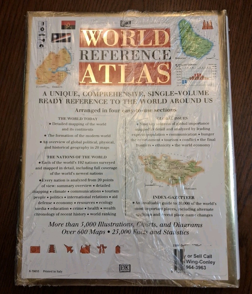 DK World Reference Atlas (Revised) NEW SEALED